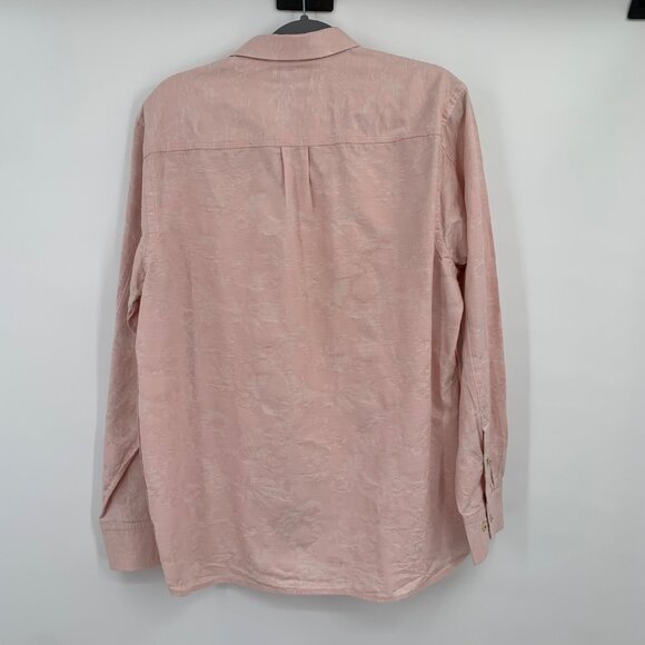 Tommy Bahama Men's Island Modern Fit Size Large Pink Floral Silk Button Up Shirt - Picture 3 of 8